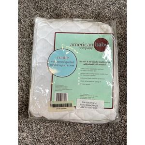American baby 18x36 cradle waterproof mattress pad